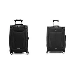 Travelpro Maxlite 5-Softside Expandable Spinner Wheel Luggage, Black, 2-Piece Set (21/21)