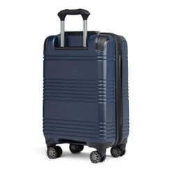 Travelpro Roundtrip Hardside Expandable Luggage, TSA Lock, 8 Spinner Wheels, Hard Shell Polycarbonate Suitcase, Navy, 2-Piece Set (21/25) -Samsonite || American Tourister || Travelpro Sales 31ETCKFuNML