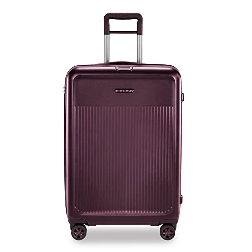 Briggs & Riley Sympatico Hardside Medium Spinner Luggage, Plum, 27-Inch Checked 1 Briggs & Riley Sympatico Hardside Medium Spinner Luggage, Plum, 27-Inch Checked