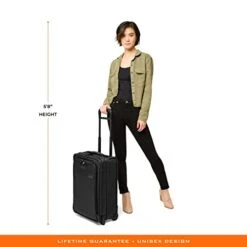 Briggs & Riley Baseline Uprights, Black, Essential 2-Wheel Carry-On -Samsonite || American Tourister || Travelpro Sales 31KAk4BM6fL