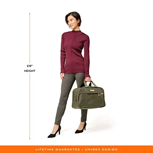 Briggs & Riley Executive Travel Duffle Bag, Olive 4 Briggs & Riley Executive Travel Duffle Bag, Olive - Image 4