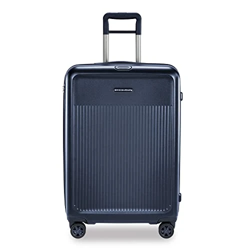 Briggs & Riley Sympatico Hardside Medium Spinner Luggage, Matte Navy, 27-Inch Checked 1 Briggs & Riley Sympatico Hardside Medium Spinner Luggage, Matte Navy, 27-Inch Checked