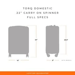 Briggs & Riley Torq Hardside Carry On Luggage With Spinner Wheels 22 Inch. USB Charging Port, TSA-Friendly Locks, Easy Access Hinged Front Pocket, Black -Samsonite || American Tourister || Travelpro Sales 31cV1ObJk0L