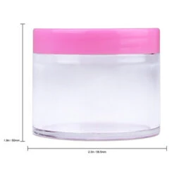 Beauticom 60 Grams/60 ML (2 Oz) Round Clear Leak Proof Plastic Container Jars With Pink Lids For Travel Storage Makeup Cosmetic Lotion Scrubs Creams Oils Salves Ointments (12 Jars) -Samsonite || American Tourister || Travelpro Sales 31cZww4f7qL