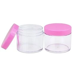 Beauticom 60 Grams/60 ML (2 Oz) Round Clear Leak Proof Plastic Container Jars With Pink Lids For Travel Storage Makeup Cosmetic Lotion Scrubs Creams Oils Salves Ointments (12 Jars) -Samsonite || American Tourister || Travelpro Sales 31ehIAsNDFL