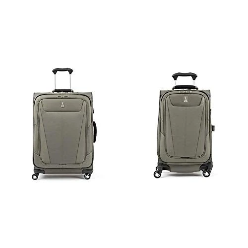 Travelpro Maxlite 5-Softside Expandable Spinner Wheel Luggage, Slate Green, 2-Piece Set (21/25) 1 Travelpro Maxlite 5-Softside Expandable Spinner Wheel Luggage, Slate Green, 2-Piece Set (21/25)