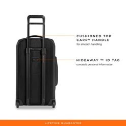 Briggs & Riley Wheeled Duffle, Black, Checked-Medium 27-Inch 32 Briggs & Riley Wheeled Duffle, Black, Checked-Medium 27-Inch -Samsonite || American Tourister || Travelpro Sales 31kkulAtWWL
