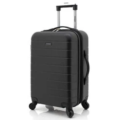 Wrangler Smart Luggage Set With Cup Holder And USB Port, Black, 20-Inch Carry-On 12 Wrangler Smart Luggage Set With Cup Holder And USB Port, Black, 20-Inch Carry-On -Samsonite || American Tourister || Travelpro Sales 31ntFpgUdNL