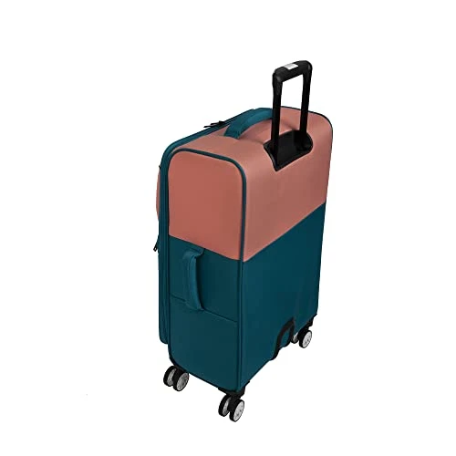 It Luggage Duo-Tone 3 Piece Softside 4 Wheel Spinner Set, Peach/Sea Teal, 3 Pc 5 It Luggage Duo-Tone 3 Piece Softside 4 Wheel Spinner Set, Peach/Sea Teal, 3 Pc - Image 5