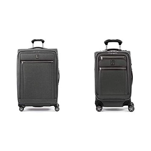 Travelpro Platinum Elite-Softside Expandable Spinner Wheel Luggage, Vintage Grey, 2-Piece Set (21/29) 1 Travelpro Platinum Elite-Softside Expandable Spinner Wheel Luggage, Vintage Grey, 2-Piece Set (21/29)