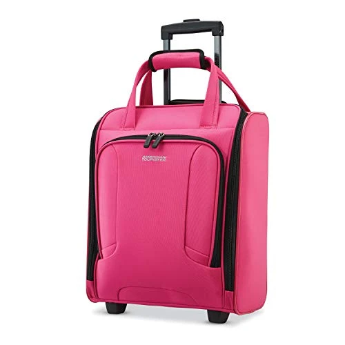 American Tourister 4 Kix Expandable Softside Luggage, Pink, Underseater 1 American Tourister 4 Kix Expandable Softside Luggage, Pink, Underseater