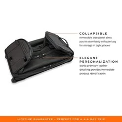 Briggs & Riley Medium 2-Wheel Duffle, Black -Samsonite || American Tourister || Travelpro Sales 410OVESFYTL