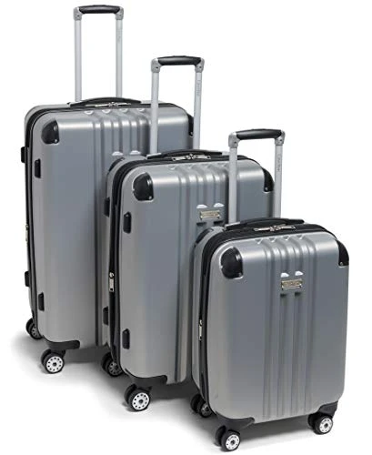 Calvin Klein Adventure 3 Piece Set, Silver -Samsonite || American Tourister || Travelpro Sales 411tsiHLoDL