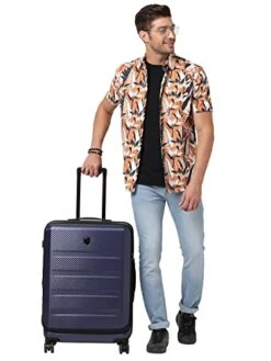 HEYS EZ Access 2.0 Range Navy Color Hard Medium Luggage, Blue, Luggage -Samsonite || American Tourister || Travelpro Sales 413SC8mFtZL