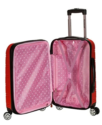 Rockland Melbourne Hardside Expandable Spinner Wheel Luggage, Red, Carry-On 20-Inch 2 Rockland Melbourne Hardside Expandable Spinner Wheel Luggage, Red, Carry-On 20-Inch - Image 2