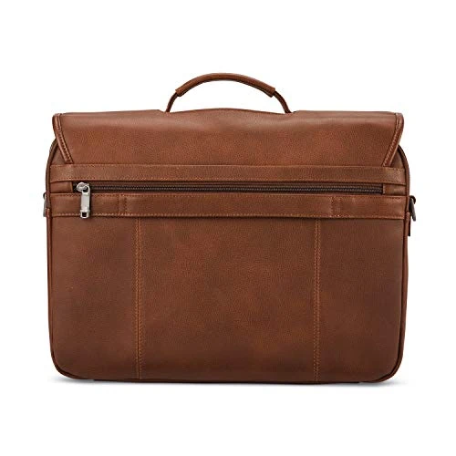 Samsonite Classic Leather Flapover, Cognac, One Size 6 Samsonite Classic Leather Flapover, Cognac, One Size - Image 6