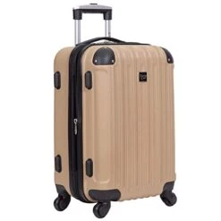 Travelers Club Midtown Hardside 4-Piece Luggage Travel Set, Tan -Samsonite || American Tourister || Travelpro Sales 418MvB83AmL