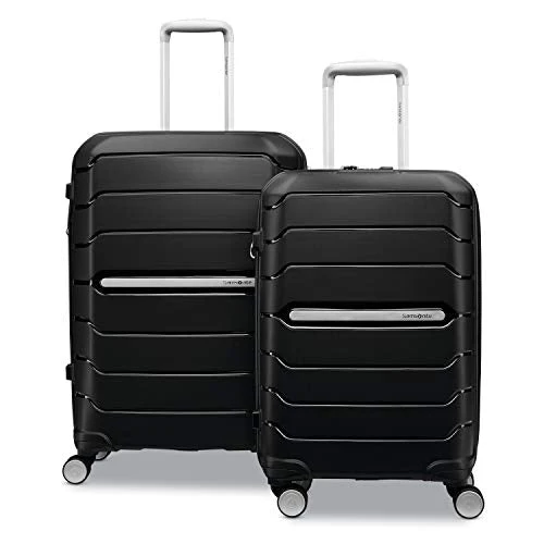 Samsonite Freeform Hardside Expandable With Double Spinner Wheels, Black, 2-Piece Set (21/28) 1 Samsonite Freeform Hardside Expandable With Double Spinner Wheels, Black, 2-Piece Set (21/28)
