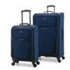 U.S. Traveler Aviron Bay Expandable Softside Luggage With Spinner Wheels, Navy, 2-Piece Set