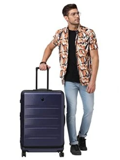 HEYS EZ Access 2.0 Range Navy Color Hard Large Luggage, Blue, Luggage -Samsonite || American Tourister || Travelpro Sales 41EEbPKMiLL