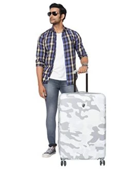 HEYS White CAMO Rang White Color Case Size, White, 30", Luggage -Samsonite || American Tourister || Travelpro Sales 41GBemM9rRL