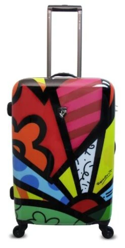 Heys USA Luggage Britto New Day 26 Inch Hard Side Suitcase, Multi-Colored, One Size
