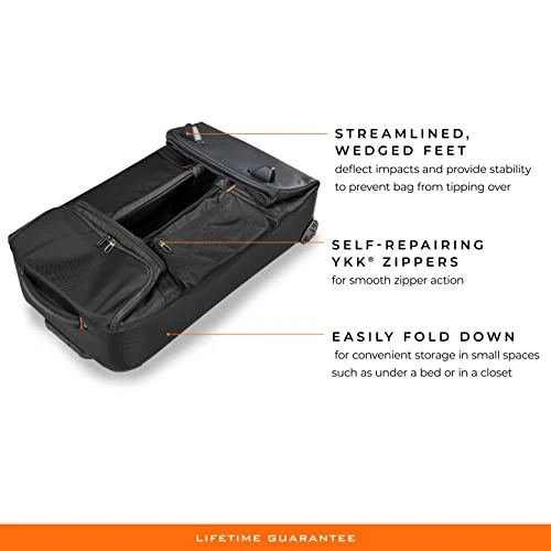 Briggs & Riley Wheeled Duffle, Black, Checked-Medium 27-Inch 16 Briggs & Riley Wheeled Duffle, Black, Checked-Medium 27-Inch - Image 16