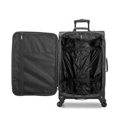 U.S. Traveler Aviron Bay Expandable Softside Luggage With Spinner Wheels, Black, 3-Piece Set (23/27/31) -Samsonite || American Tourister || Travelpro Sales 41KpEzOtgjL