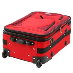Travelers Club Skyview II Softside Luggage Set, Red, 6-Piece -Samsonite || American Tourister || Travelpro Sales 41KrGnd78EL