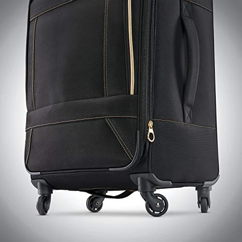 American Tourister Belle Voyage Softside Luggage With Spinner Wheels, Black, Checked-Medium 25-Inch 5 American Tourister Belle Voyage Softside Luggage With Spinner Wheels, Black, Checked-Medium 25-Inch - Image 5