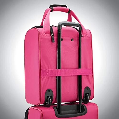 American Tourister 4 Kix Expandable Softside Luggage, Pink, Underseater 4 American Tourister 4 Kix Expandable Softside Luggage, Pink, Underseater - Image 4