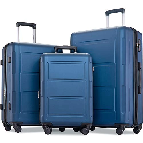 Merax Luggage Set With TSA Lock, All Expandable 3 Piece Hardshell Lightweight Suitcase Set 20inch 24inch 28inch (Blue) -Samsonite || American Tourister || Travelpro Sales 41OwA6yTPuL