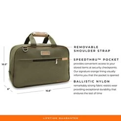 Briggs & Riley Executive Travel Duffle Bag, Olive 29 Briggs & Riley Executive Travel Duffle Bag, Olive -Samsonite || American Tourister || Travelpro Sales 41PLeOHoQLL