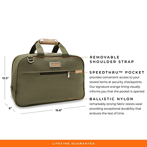 Briggs & Riley Executive Travel Duffle Bag, Olive 15 Briggs & Riley Executive Travel Duffle Bag, Olive - Image 15