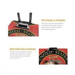 WONDERTIFY Bulldog Travel Suitcase Protector United States Semper Fidelis Elastic Washable Luggage Cover With Concealed Zipper Red Fits 29-32 Inch -Samsonite || American Tourister || Travelpro Sales 41RVb fHgfL