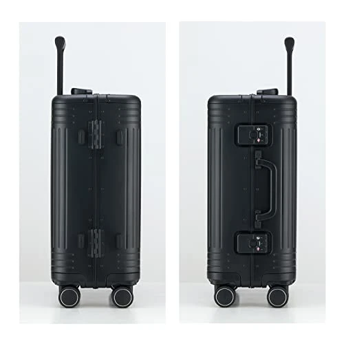 VERAGE Birmingham Aluminum Carry On Suitcase, Hardside International Spinner Luggage,Black, IATA Carry-On 20-Inch 4 VERAGE Birmingham Aluminum Carry On Suitcase, Hardside International Spinner Luggage,Black, IATA Carry-On 20-Inch - Image 4