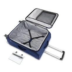 Samsonite Aspire DLX Softside Expandable Luggage With Spinner Wheels, Checked-Large 29-Inch, Blue Depth -Samsonite || American Tourister || Travelpro Sales 41VfEDAc wL