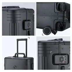 VERAGE Birmingham Aluminum Carry On Suitcase, Hardside International Spinner Luggage,Black, IATA Carry-On 20-Inch 9 VERAGE Birmingham Aluminum Carry On Suitcase, Hardside International Spinner Luggage,Black, IATA Carry-On 20-Inch -Samsonite || American Tourister || Travelpro Sales 41XAPP3 nlL