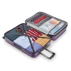 Samsonite Tech 2.0 Hardside Expandable Luggage With Spinner Wheels, Purple, 2-Piece Set (21/27) -Samsonite || American Tourister || Travelpro Sales 41YJ6z53aZL