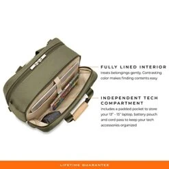 Briggs & Riley Executive Travel Duffle Bag, Olive 28 Briggs & Riley Executive Travel Duffle Bag, Olive -Samsonite || American Tourister || Travelpro Sales 41g6yj35wrL