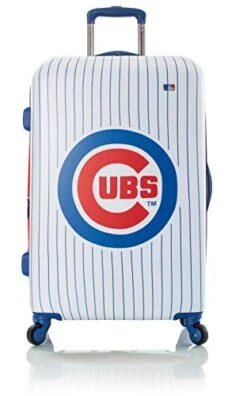 Heys America Major League Baseball Officially Licensed Expandable Spinner Luggage (Chicago Cubs, 26-Inch)