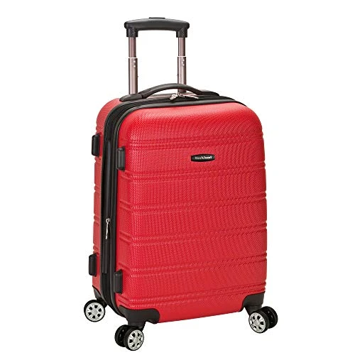 Rockland Melbourne Hardside Expandable Spinner Wheel Luggage, Red, Carry-On 20-Inch 1 Rockland Melbourne Hardside Expandable Spinner Wheel Luggage, Red, Carry-On 20-Inch