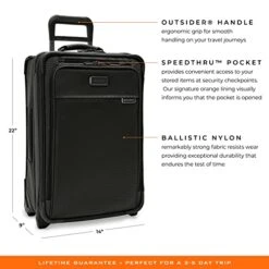 Briggs & Riley Baseline Uprights, Black, Essential 2-Wheel Carry-On -Samsonite || American Tourister || Travelpro Sales 41oMkZz7WpL