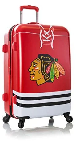 Heys America NHL Officially Licensed Wheeled Luggage (Chicago Blackhawks, 26-Inch)