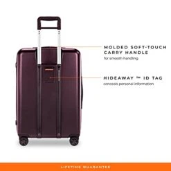 Briggs & Riley Sympatico Hardside Medium Spinner Luggage, Plum, 27-Inch Checked 33 Briggs & Riley Sympatico Hardside Medium Spinner Luggage, Plum, 27-Inch Checked -Samsonite || American Tourister || Travelpro Sales 41q EYKnAHL