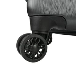 U.S. Traveler Boren Polycarbonate Hardside Rugged Travel Suitcase Luggage With 8 Spinner Wheels, Aluminum Handle, Black, 2-Piece Set, USB Port In Carry-On -Samsonite || American Tourister || Travelpro Sales 41rL4 REI5S