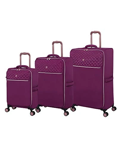 It Luggage Divinity Softside Expandable TSA Lock Spinner, Raspeberry Radiance, 3-PIece Set 1 It Luggage Divinity Softside Expandable TSA Lock Spinner, Raspeberry Radiance, 3-PIece Set