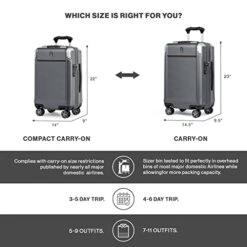 Travelpro Platinum Elite Hardside Expandable Spinner Wheel Luggage TSA Lock Hard Shell Polycarbonate Suitcase, Shadow Black, Compact Carry-On 20-Inch -Samsonite || American Tourister || Travelpro Sales 41vts7xoaXL