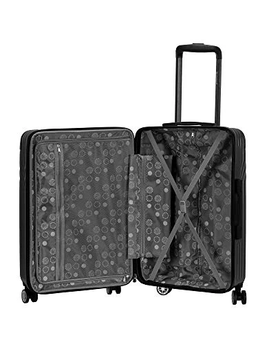 Rockland Pista Hardside Spinner Wheel Luggage Set, Black, 3-Piece (20/24/28) 2 Rockland Pista Hardside Spinner Wheel Luggage Set, Black, 3-Piece (20/24/28) - Image 2