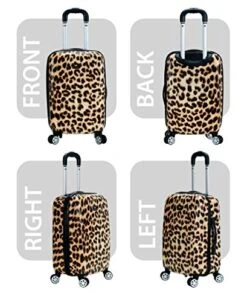 Rockland Safari Hardside Spinner Wheel Luggage, Leopard, Carry-On 20-Inch 20 Rockland Safari Hardside Spinner Wheel Luggage, Leopard, Carry-On 20-Inch -Samsonite || American Tourister || Travelpro Sales 510IEgQTtiL